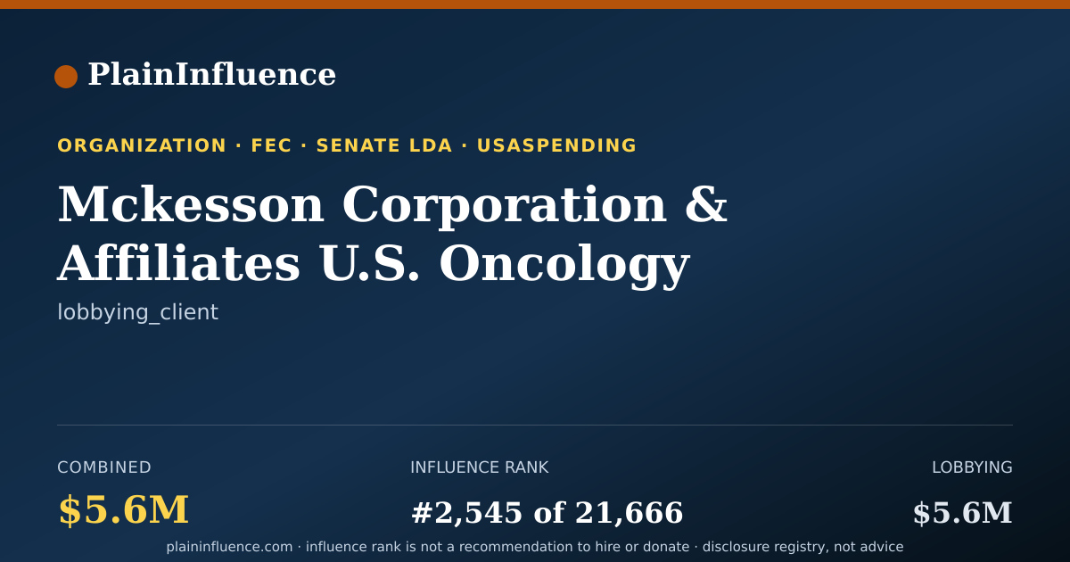 Shareable card for Mckesson Corporation & Affiliates U.S. Oncology and RX Savings Solutions