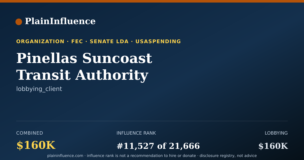 Shareable card for Pinellas Suncoast Transit Authority