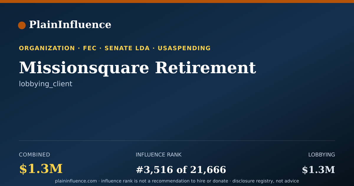Shareable card for Missionsquare Retirement