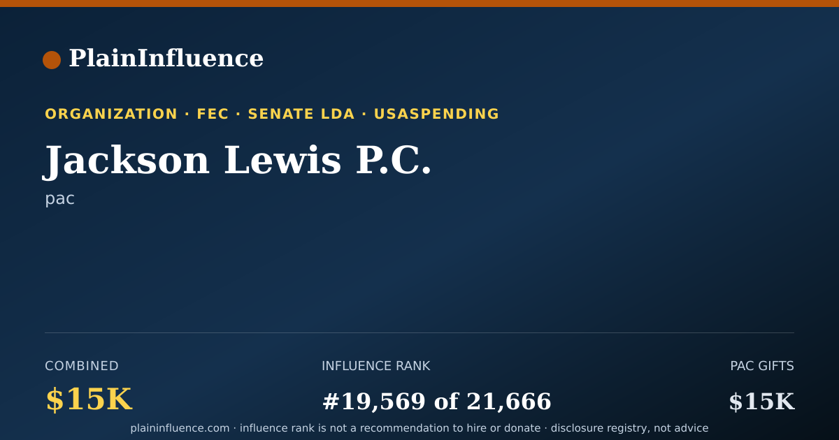 Shareable card for Jackson Lewis P.C.