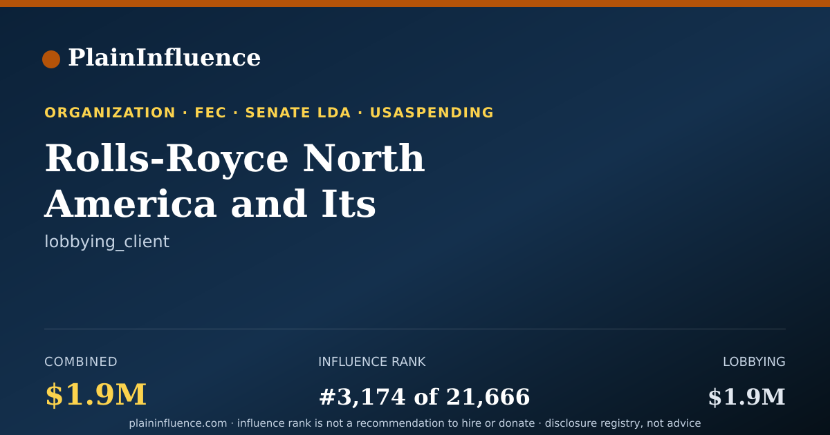 Shareable card for Rolls-Royce North America and Its Affiliates