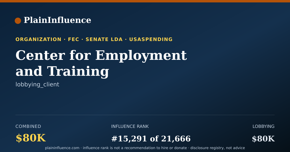 Shareable card for Center for Employment and Training