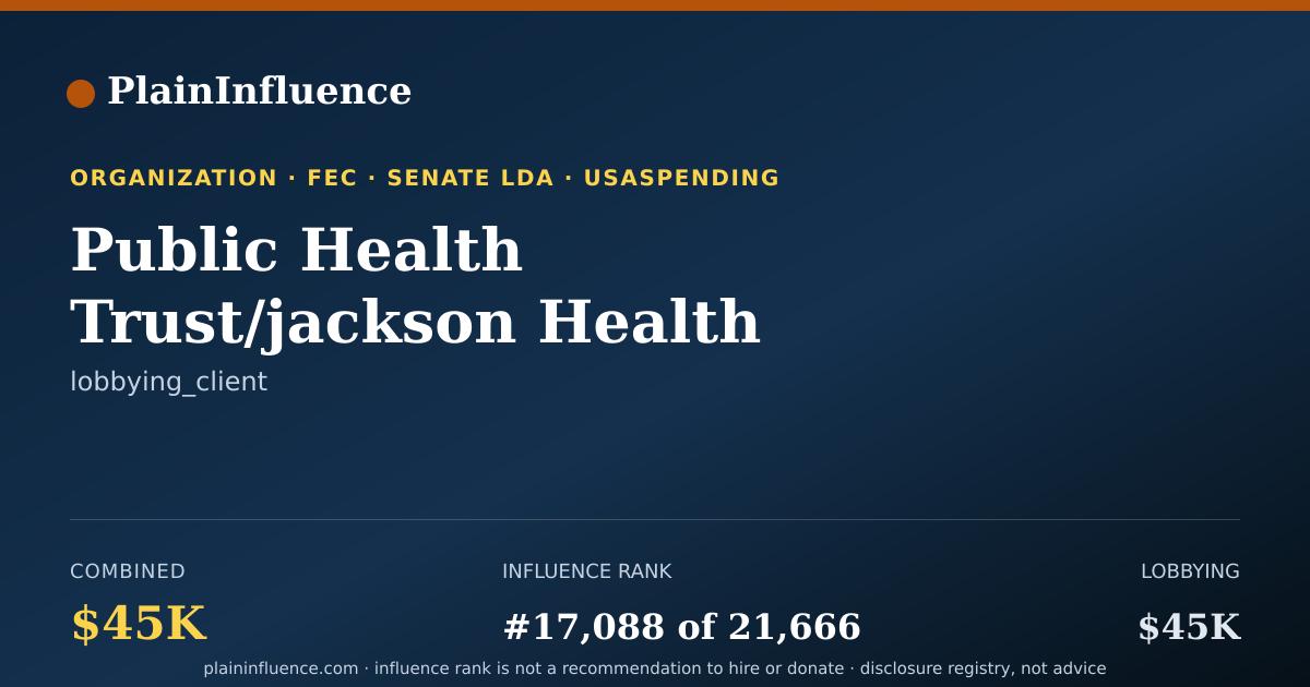 Shareable card for Public Health Trust/jackson Health Systems