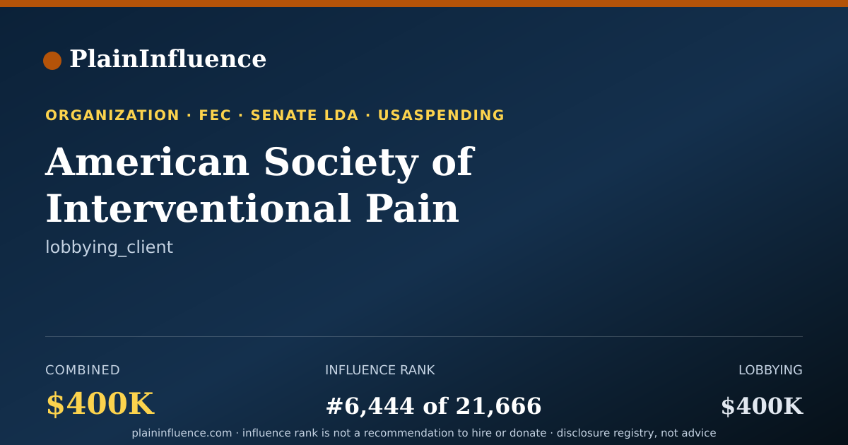Shareable card for American Society of Interventional Pain Physicians