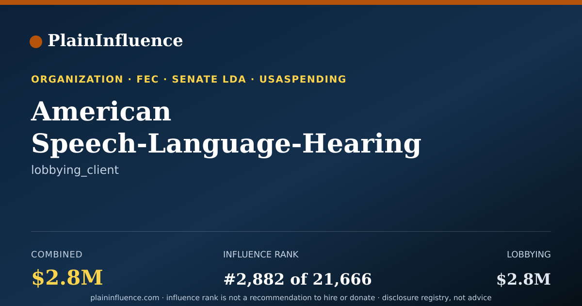 Shareable card for American Speech-Language-Hearing Association