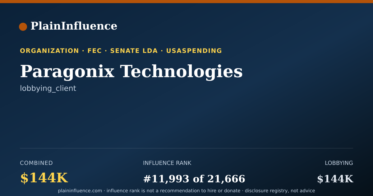 Shareable card for Paragonix Technologies