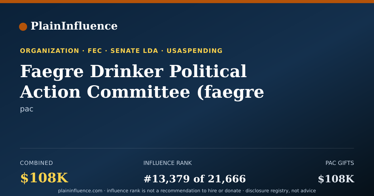Shareable card for Faegre Drinker Political Action Committee (faegre Drinker PAC)
