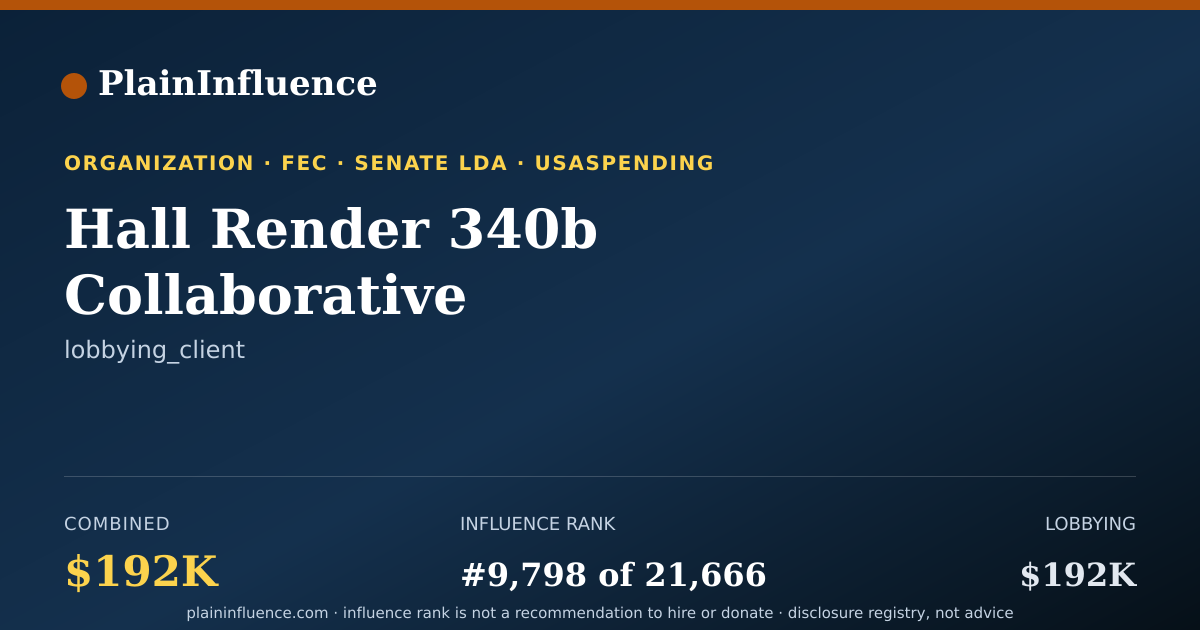 Shareable card for Hall Render 340b Collaborative
