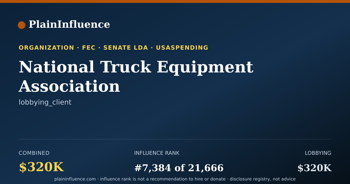 Shareable card for National Truck Equipment Association