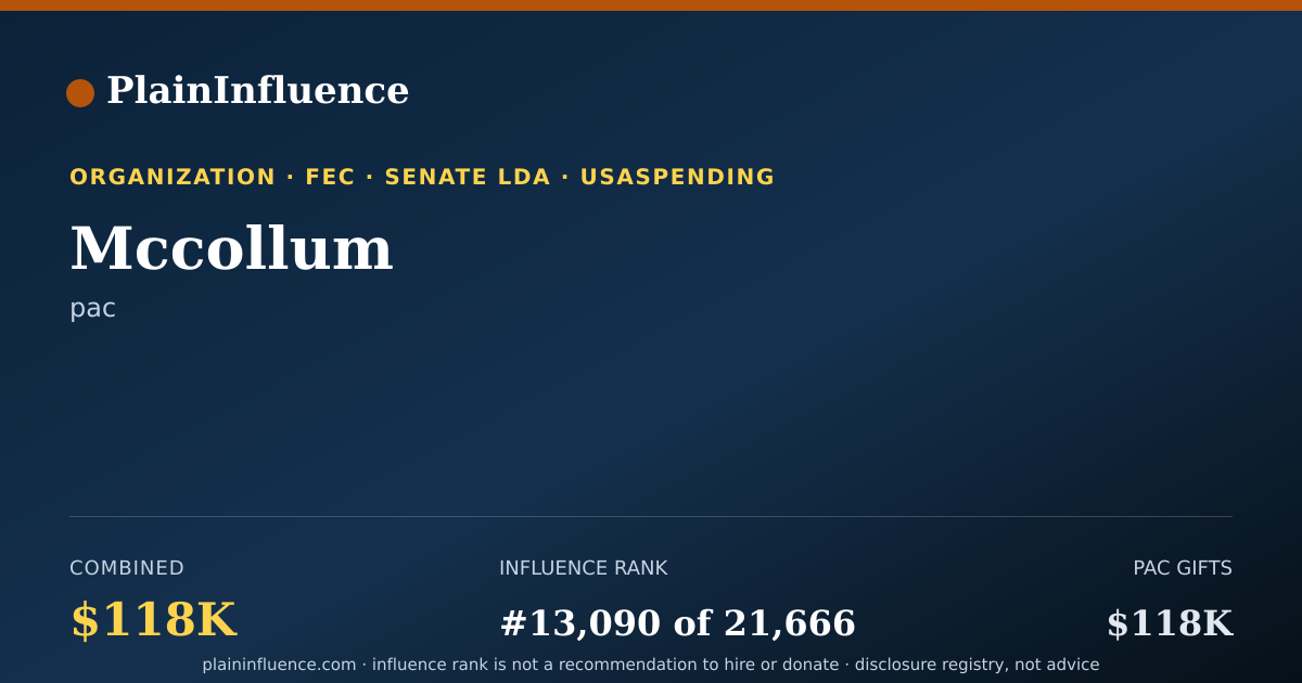 Shareable card for Mccollum