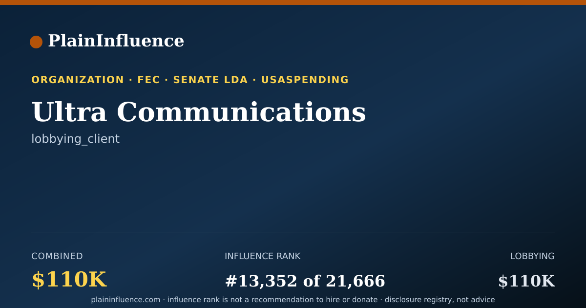 Shareable card for Ultra Communications