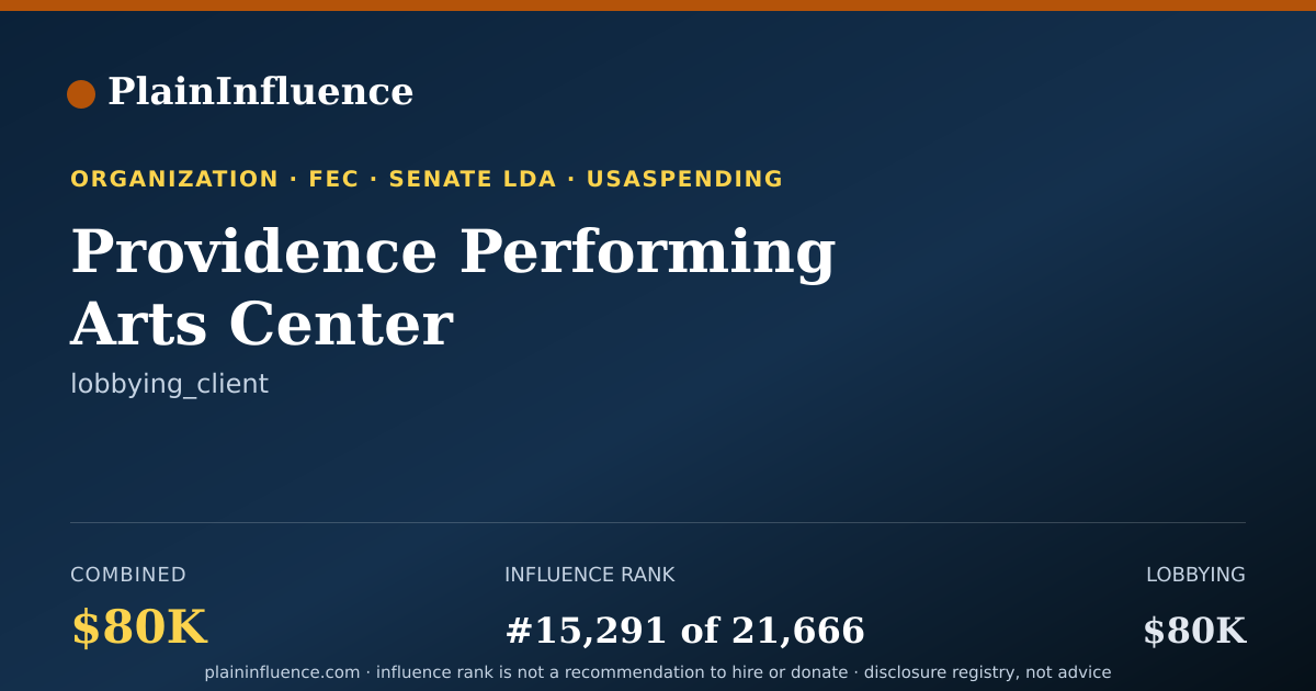 Shareable card for Providence Performing Arts Center