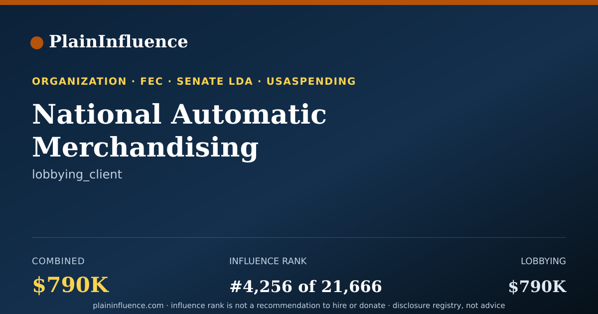 Shareable card for National Automatic Merchandising Association