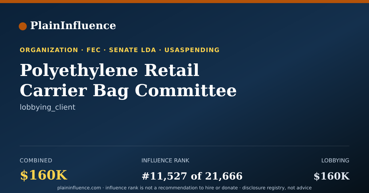 Shareable card for Polyethylene Retail Carrier Bag Committee (informal Coalition)