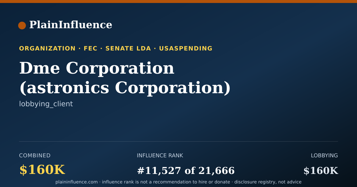 Shareable card for Dme Corporation (astronics Corporation)