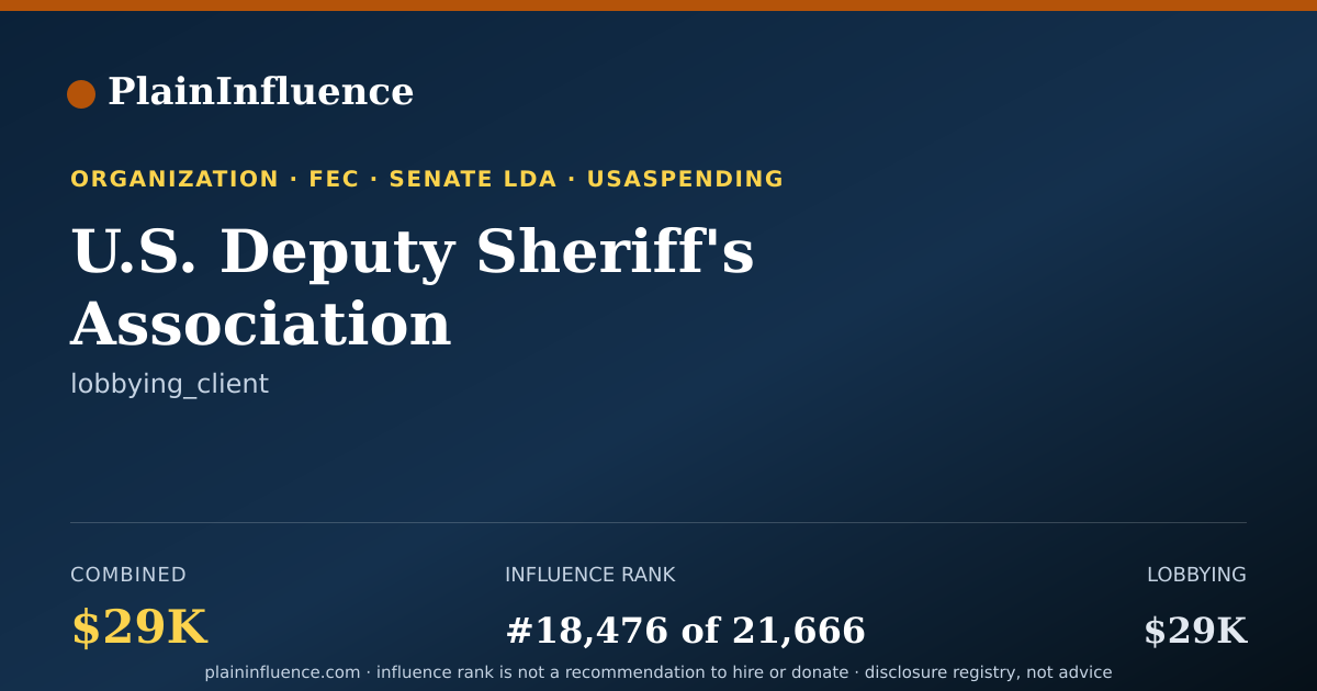 Shareable card for U.S. Deputy Sheriff's Association