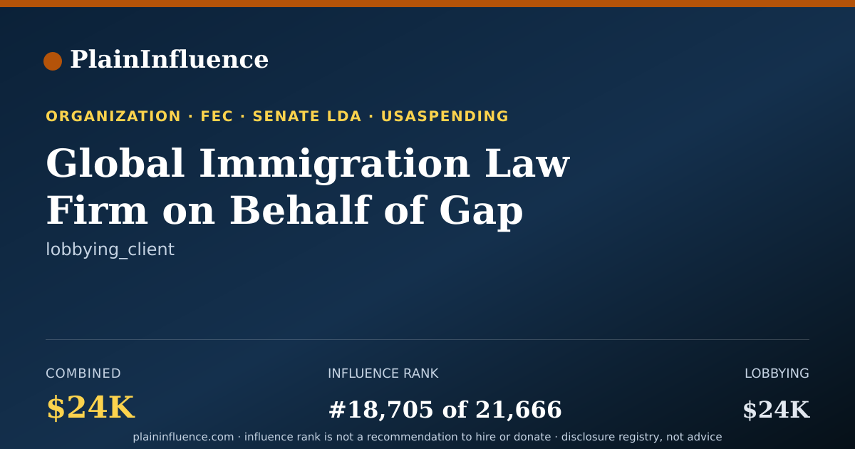 Shareable card for Global Immigration Law Firm on Behalf of Gap Labor, LLC