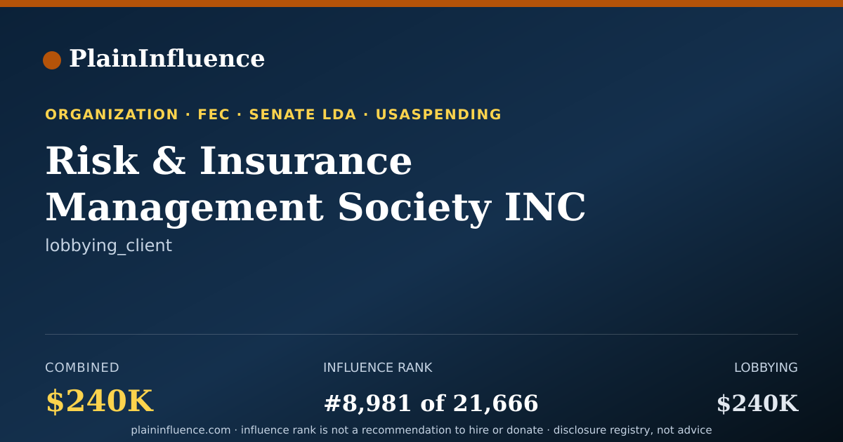 Shareable card for Risk & Insurance Management Society INC