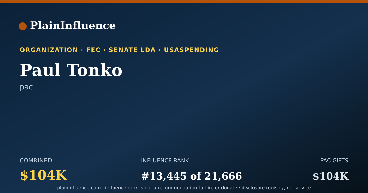 Shareable card for Paul Tonko