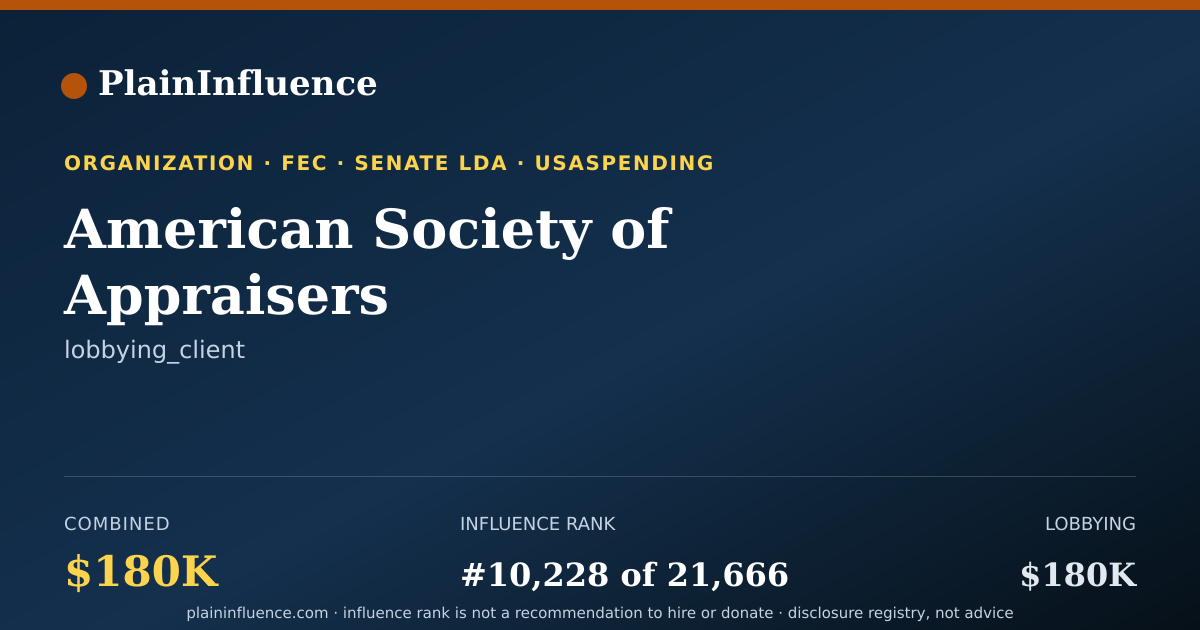 Shareable card for American Society of Appraisers