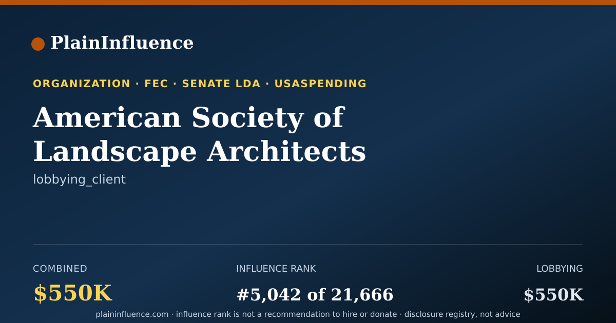 Shareable card for American Society of Landscape Architects