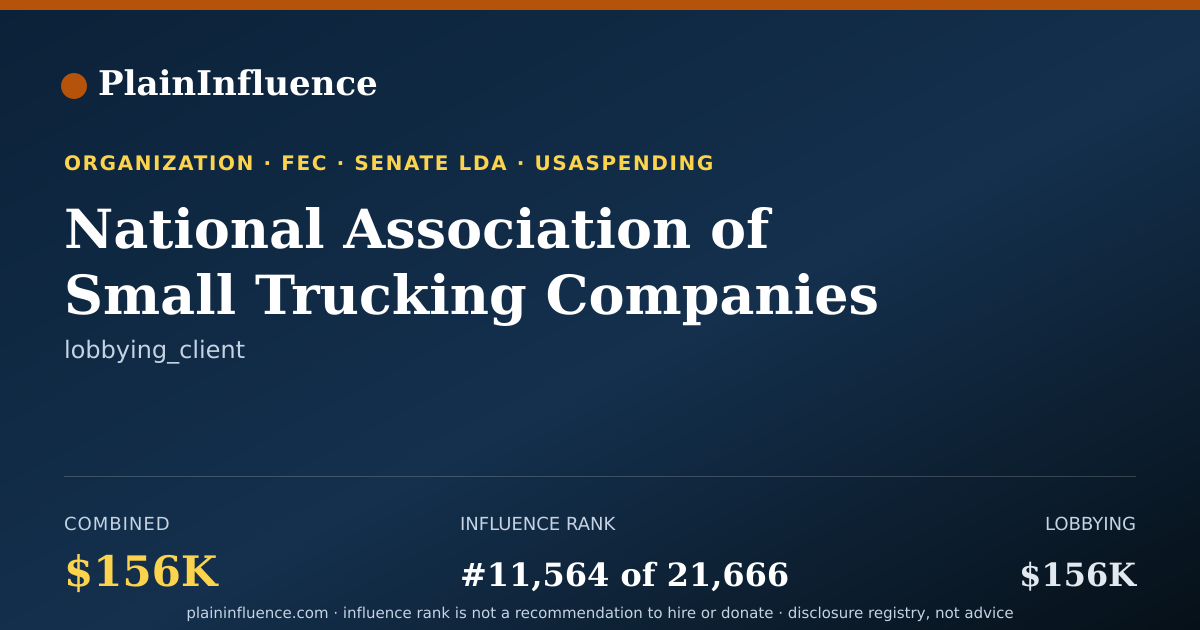 Shareable card for National Association of Small Trucking Companies