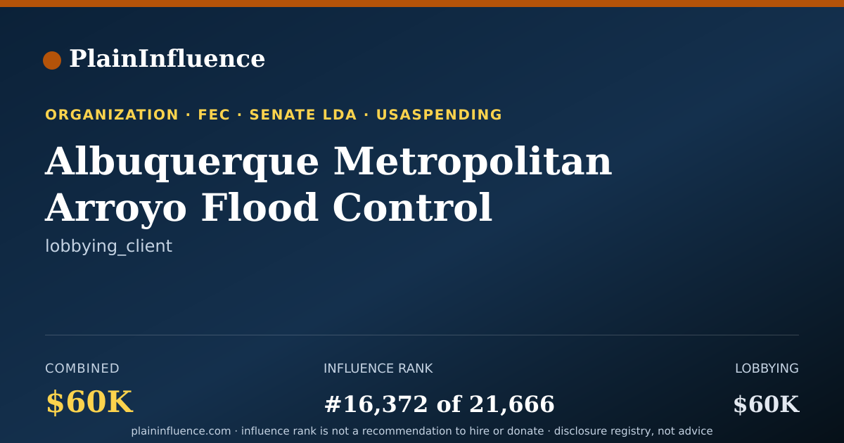 Shareable card for Albuquerque Metropolitan Arroyo Flood Control Authority