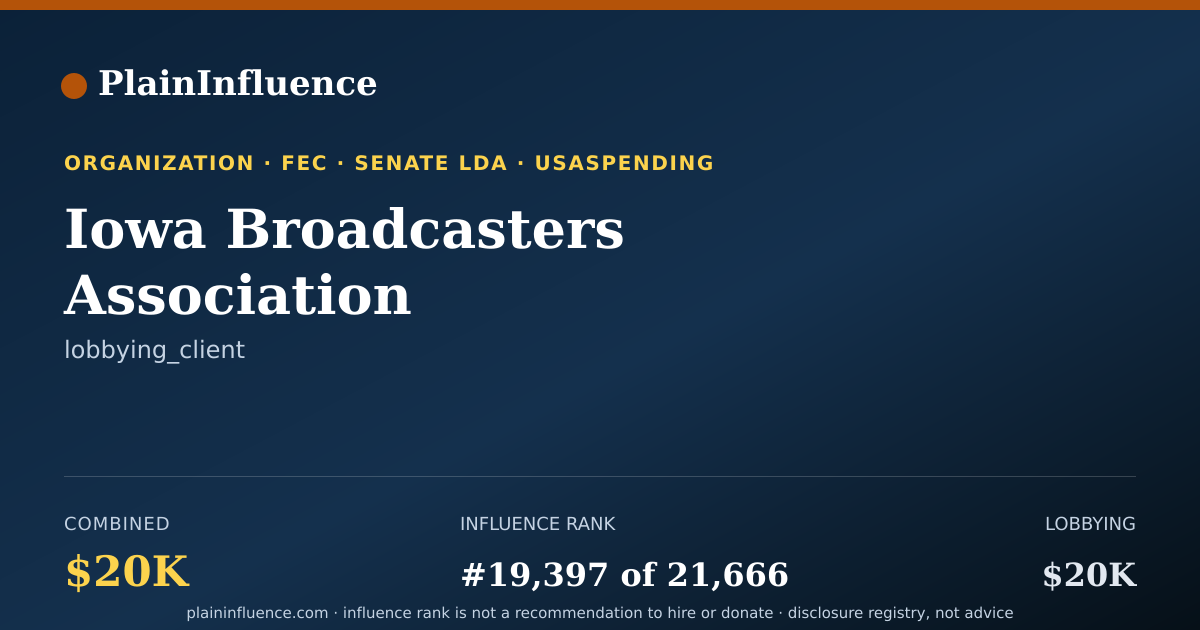 Shareable card for Iowa Broadcasters Association