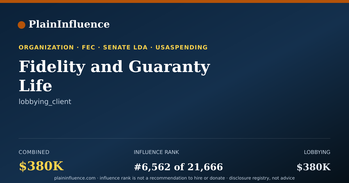 Shareable card for Fidelity and Guaranty Life