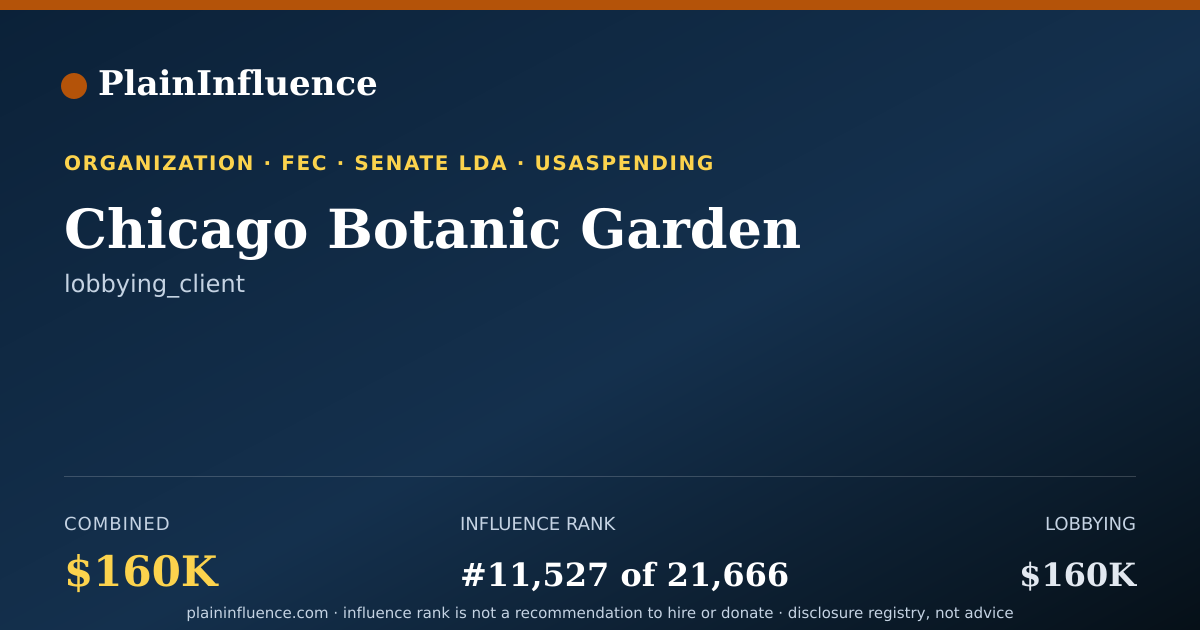 Shareable card for Chicago Botanic Garden