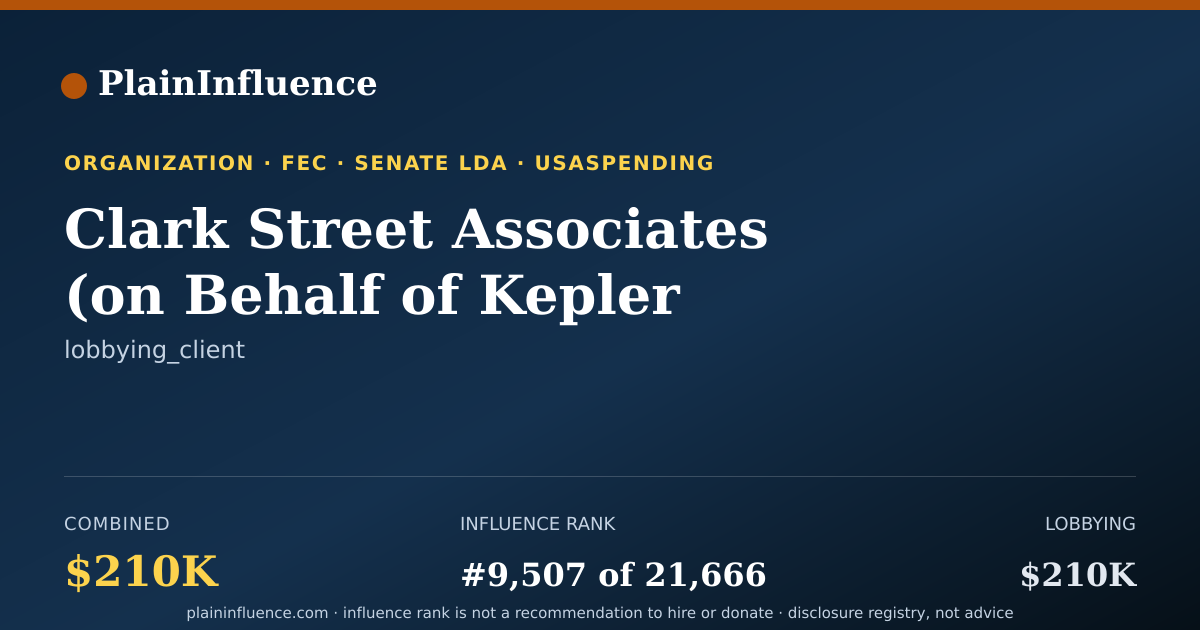 Shareable card for Clark Street Associates (on Behalf of Kepler Computing)