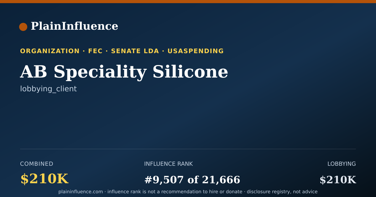 Shareable card for AB Speciality Silicone