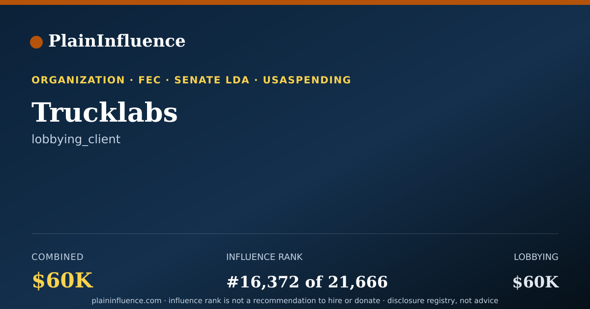 Shareable card for Trucklabs