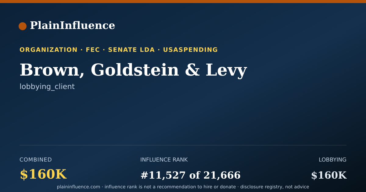 Shareable card for Brown, Goldstein & Levy