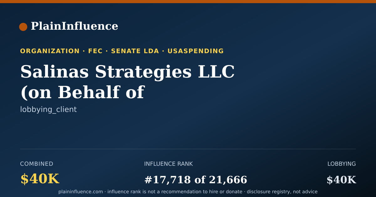 Shareable card for Salinas Strategies LLC (on Behalf of International Council of Shopping Centers)