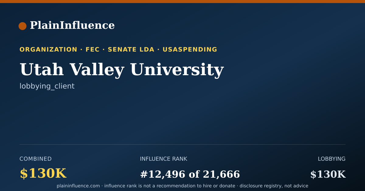 Shareable card for Utah Valley University