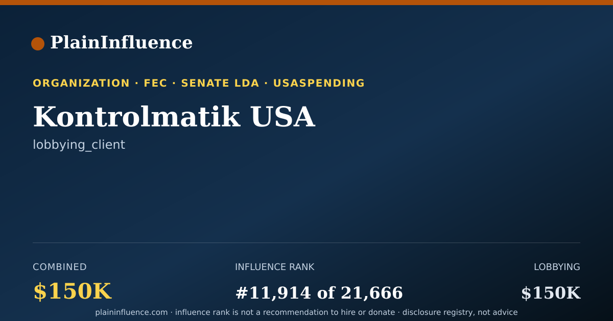 Shareable card for Kontrolmatik USA