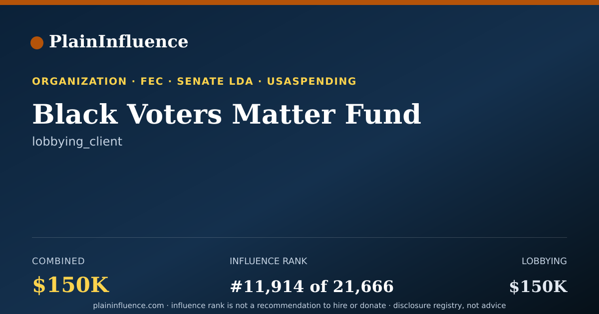 Shareable card for Black Voters Matter Fund