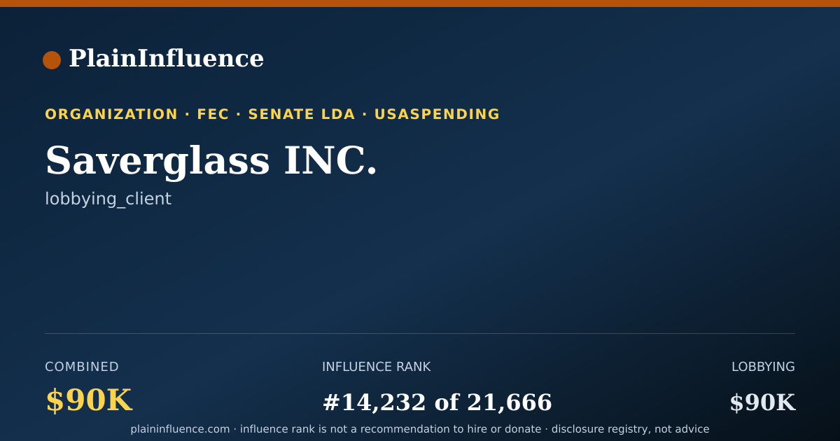 Shareable card for Saverglass INC.