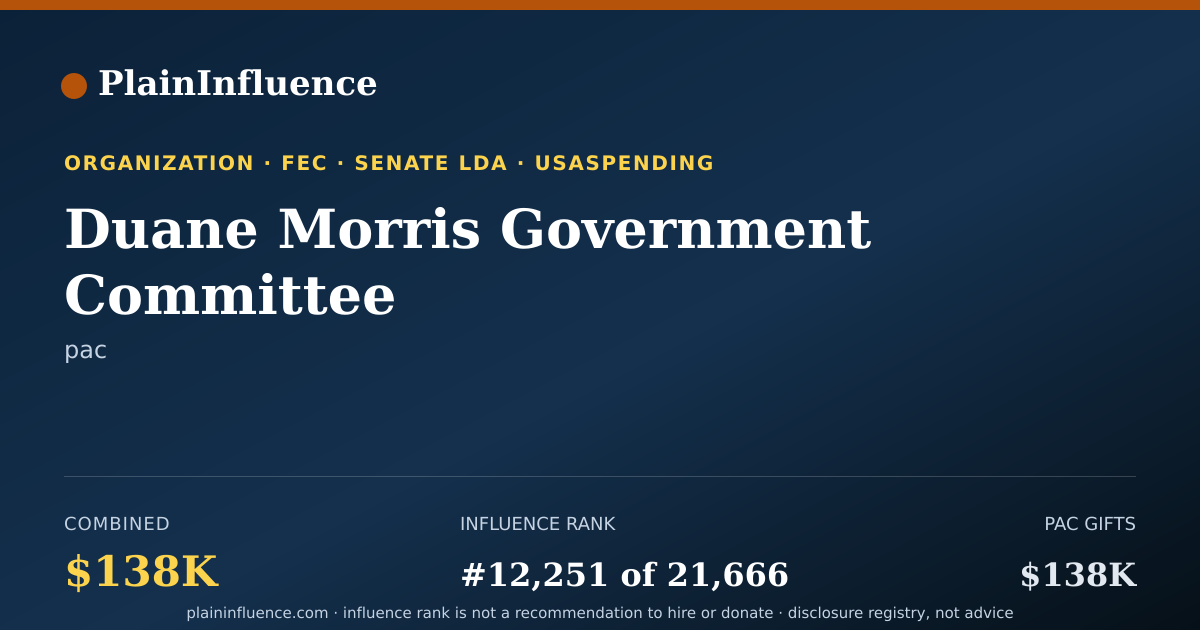 Shareable card for Duane Morris Government Committee