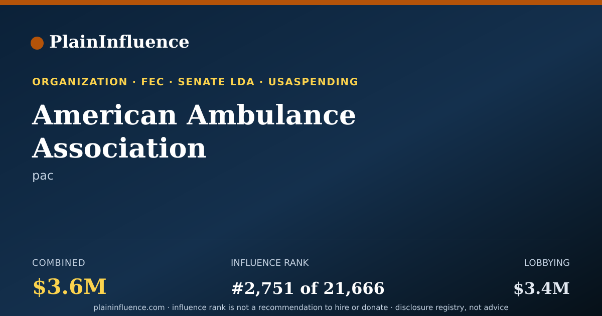 Shareable card for American Ambulance Association