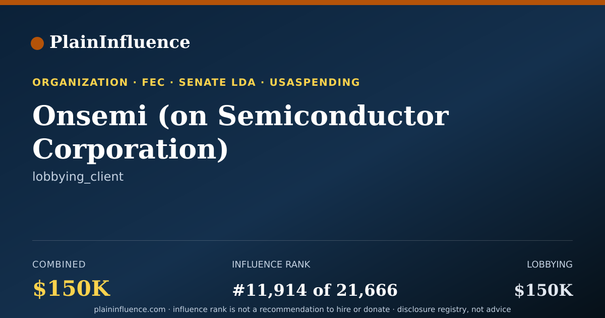 Shareable card for Onsemi (on Semiconductor Corporation)