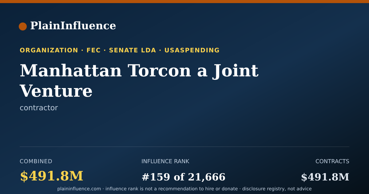 Shareable card for Manhattan Torcon a Joint Venture