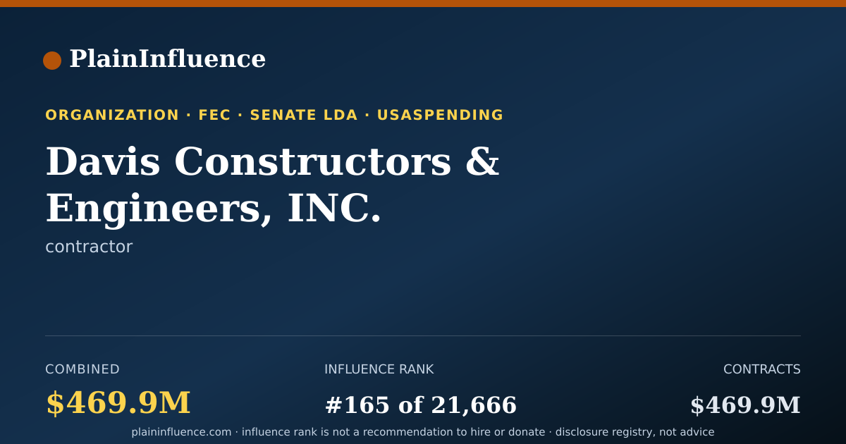 Shareable card for Davis Constructors & Engineers, INC.