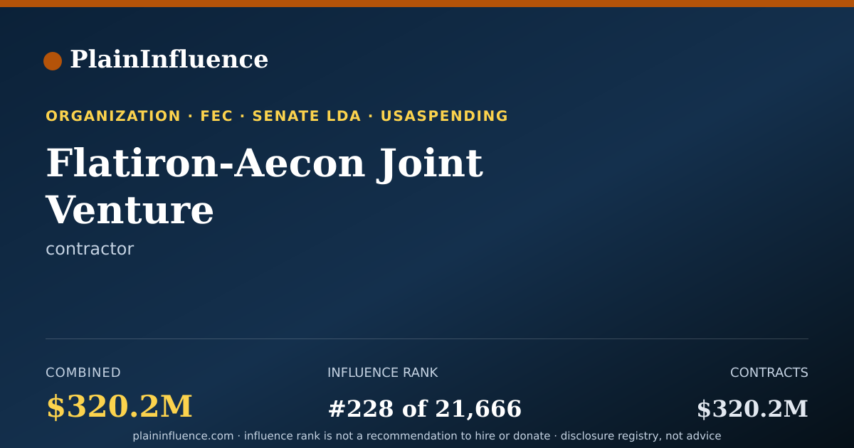 Shareable card for Flatiron-Aecon Joint Venture