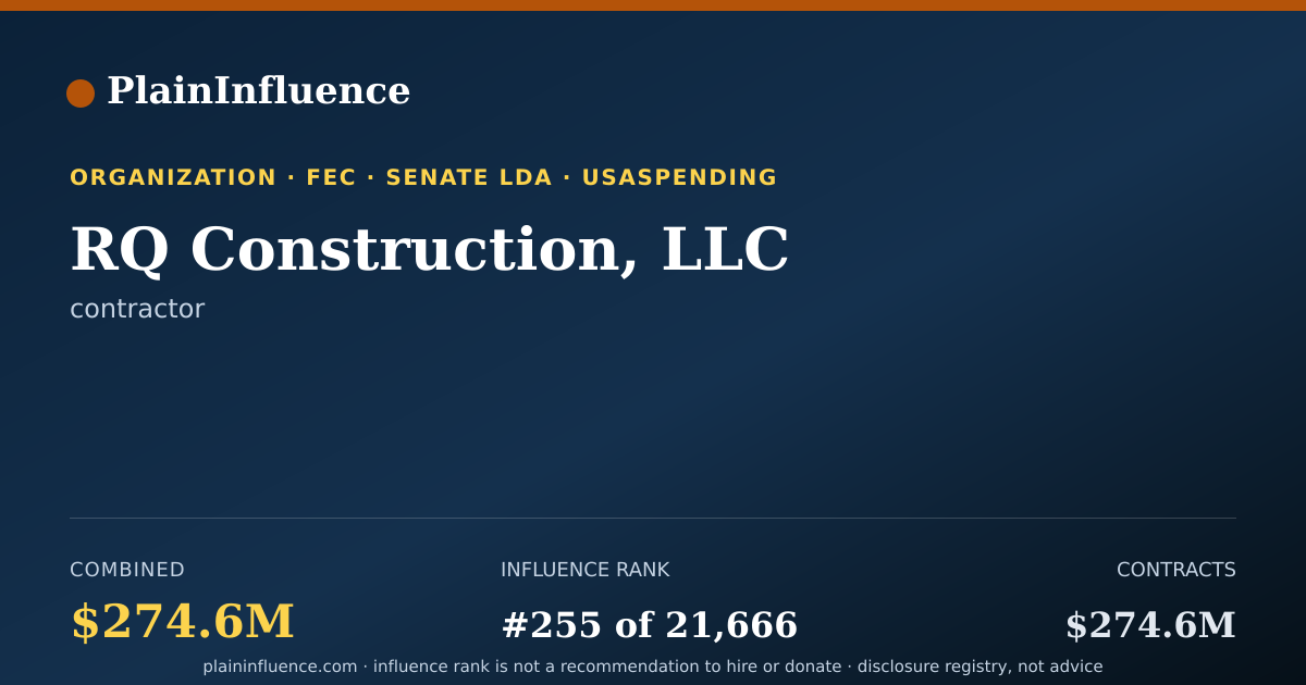 Shareable card for RQ Construction, LLC