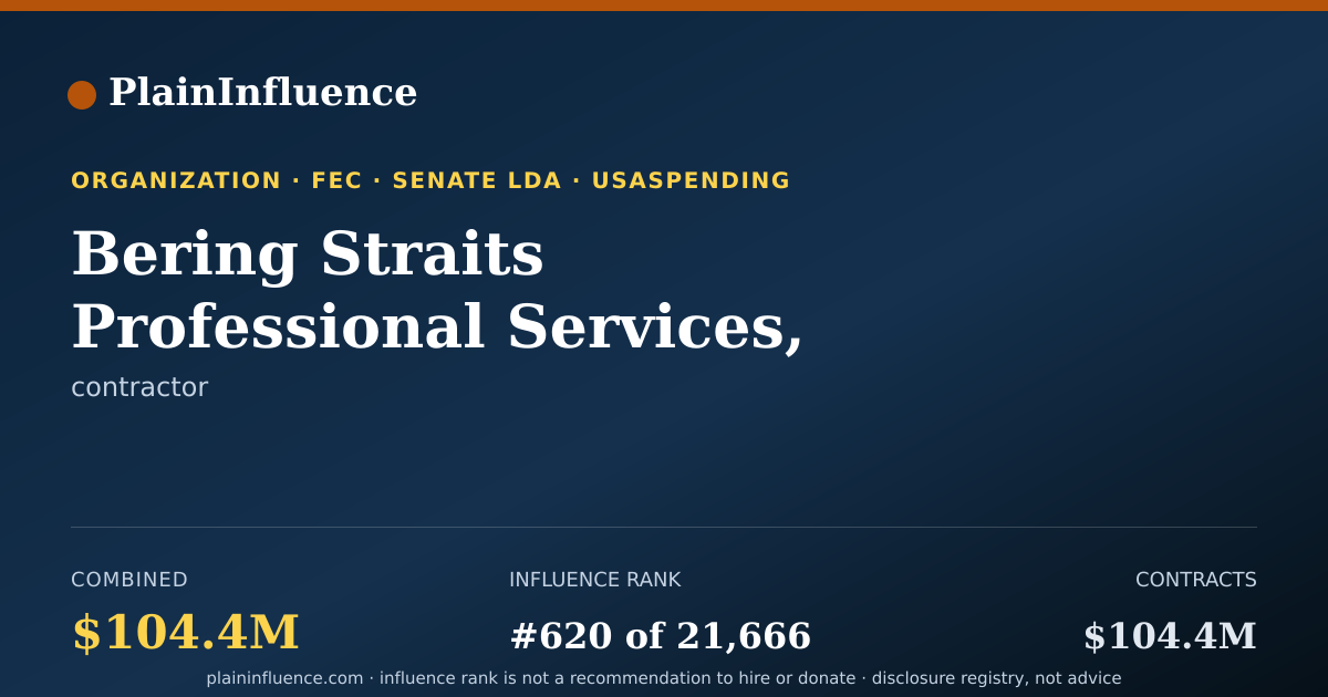 Shareable card for Bering Straits Professional Services, LLC