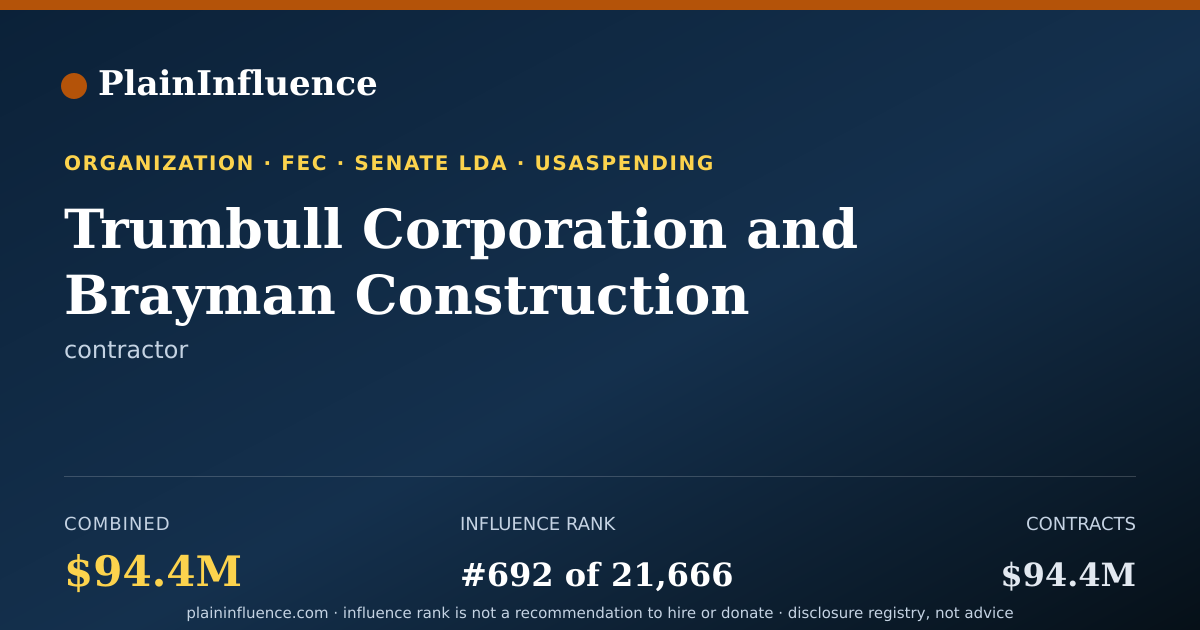 Shareable card for Trumbull Corporation and Brayman Construction Corporation, a Joint Venture