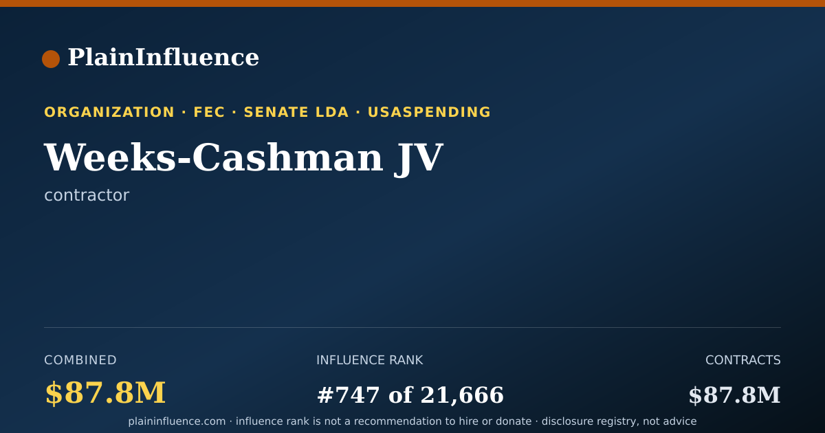 Shareable card for Weeks-Cashman JV