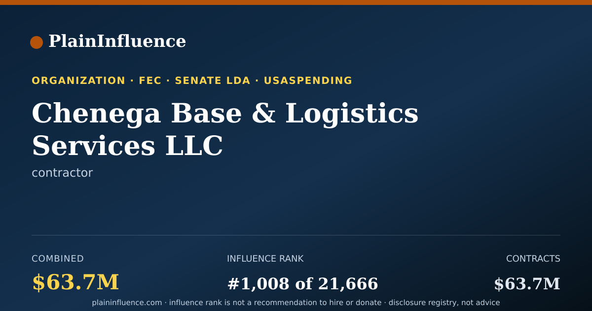 Shareable card for Chenega Base & Logistics Services LLC